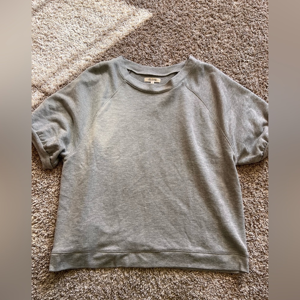 Madewell Short Sleeve Sweatshirt XL NWOT